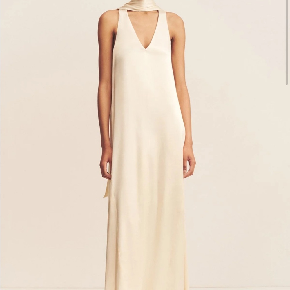 Shona Joy La Lune Scarf Panelled Maxi Dress